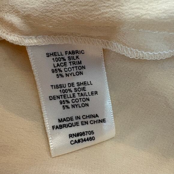 Rebecca Taylor Silk Peasant Blouse Top Long Sleeve Flowy Boho Chic Old Money - 4 - Picture 7 of 9